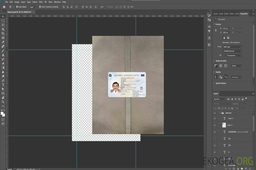 Carte d'identité kirghize, 2017 – présent photolook recto template Carte d'identité kirghize, 2017 – présent photolook recto template